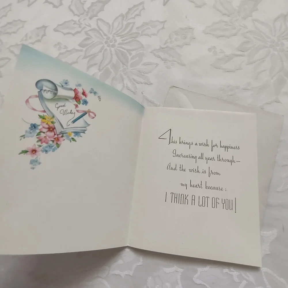 Vintage greeting birthday cards and envelopes